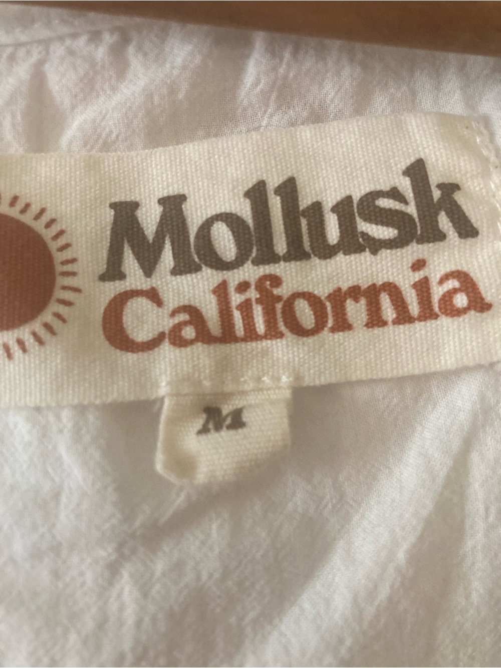 Mollusk Helena sleeveless white top tank shirt white size Medium - Picture 8 of 8